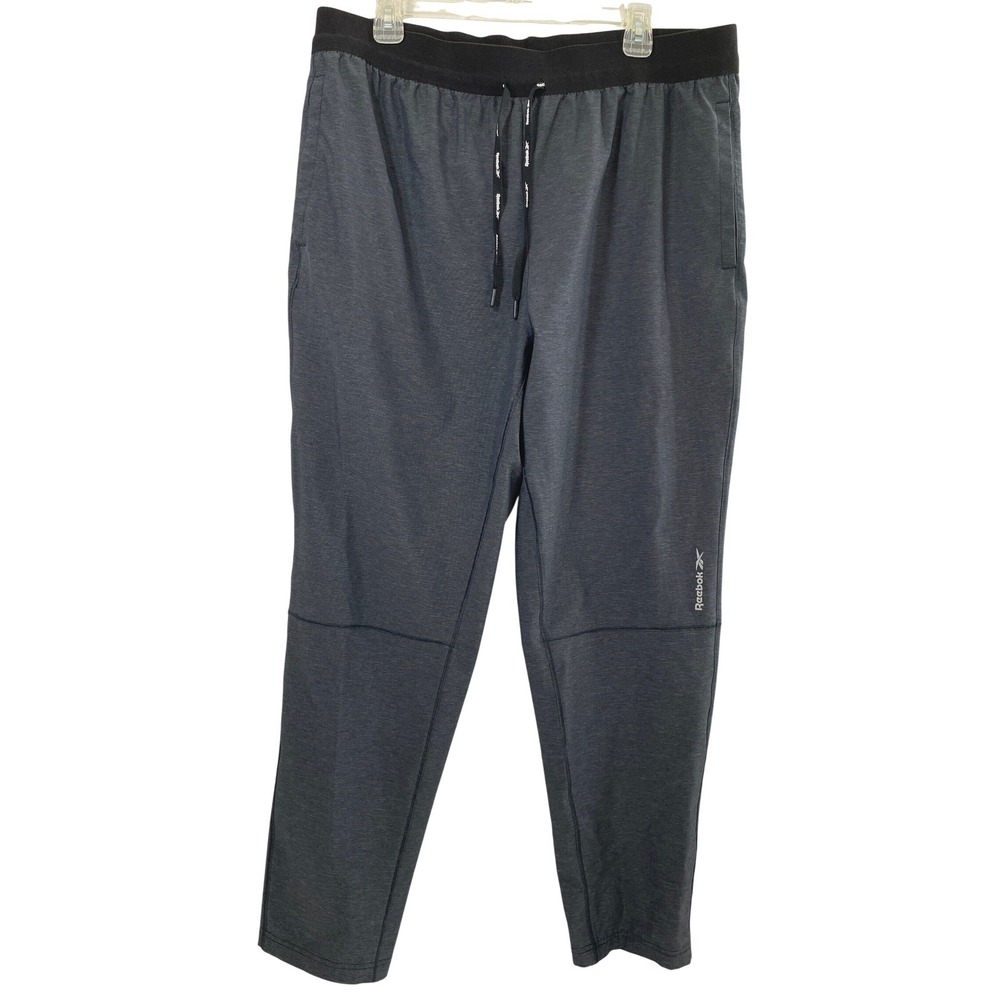 Reebok Jogger Pants Women XL Gray Athletic Tapered Lightweight Stretch Active